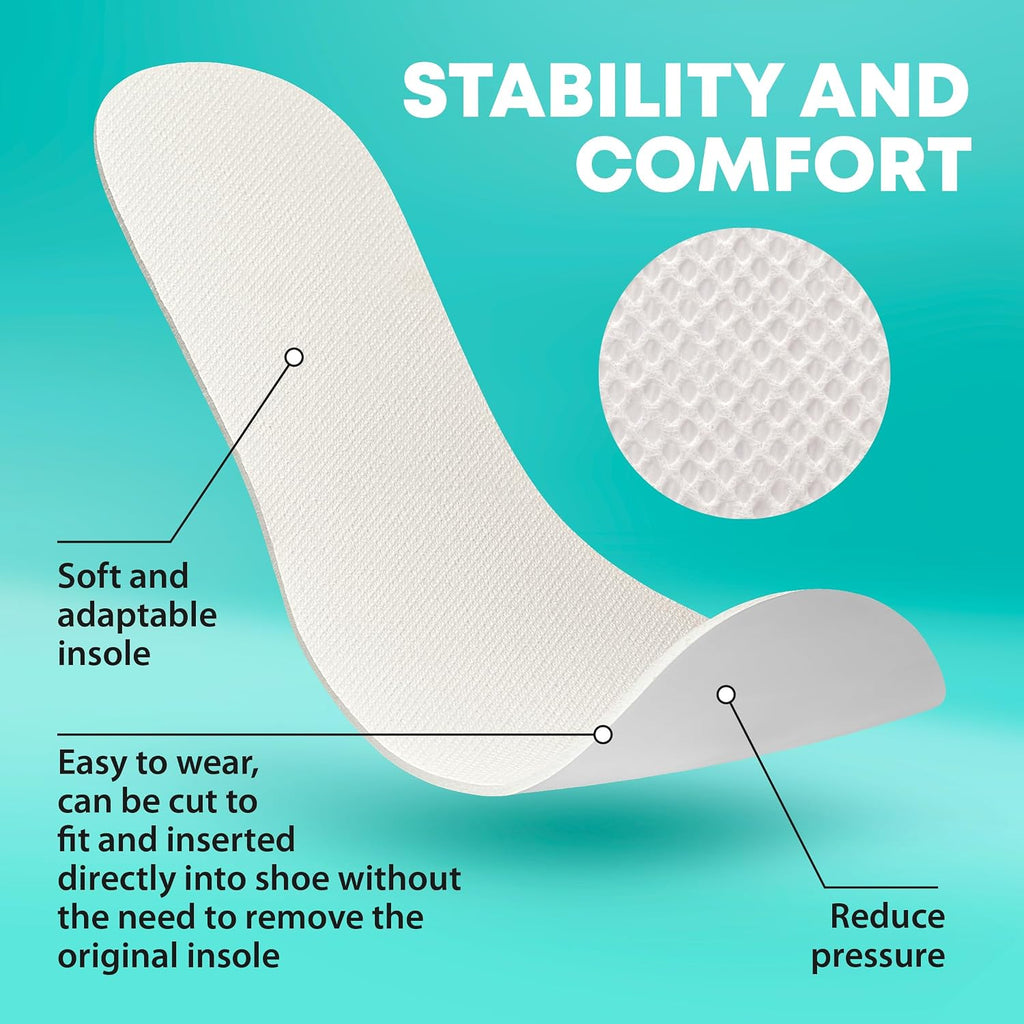 Comfwalk Shoe Filler Insert - Full Length Daily Latex Foam Shoe Inserts