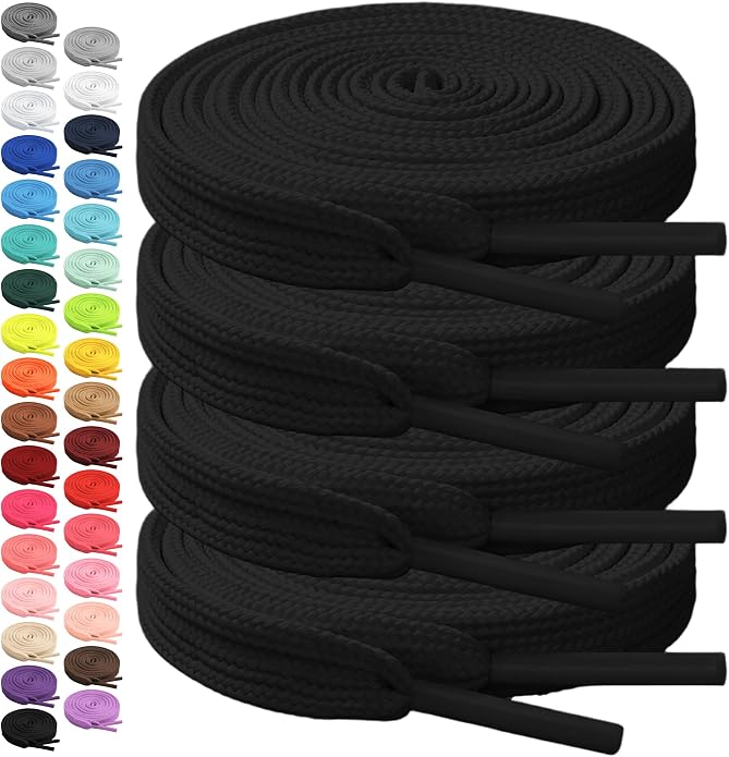 Polyester Flat Shoe Laces, Shoelaces for Sneakers